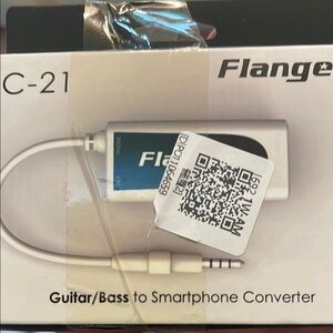 Lange Guitar/Bass to Smartphone Converter - Silver & Blue